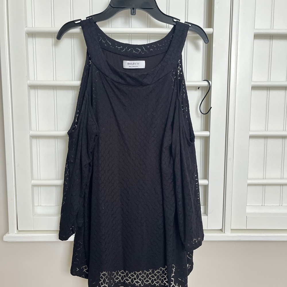 Bailey 44 Black Textured Top